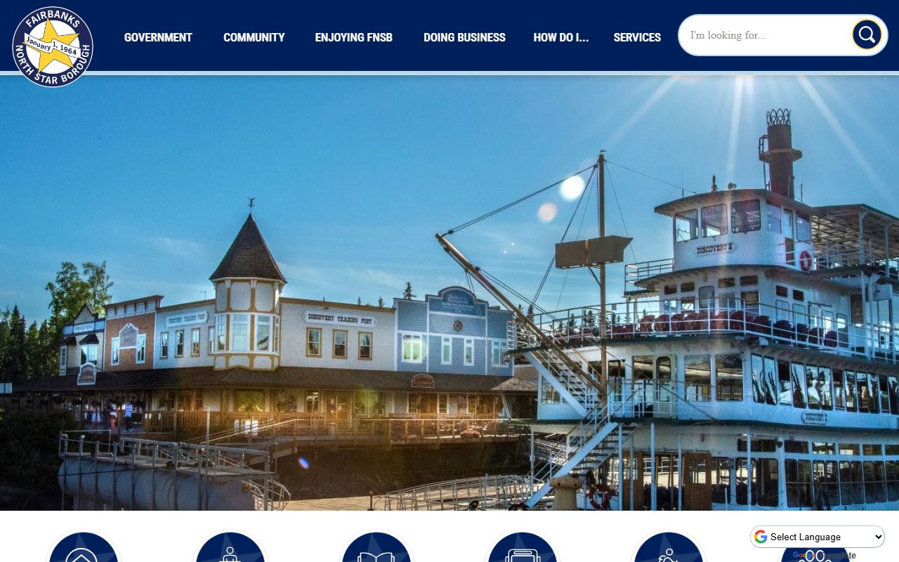 Fairbanks North Star Borough website serving Farmers Loop for local records and bankruptcy records context