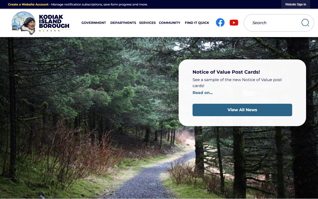 City of Kodiak official website for local Kodiak bankruptcy records resources