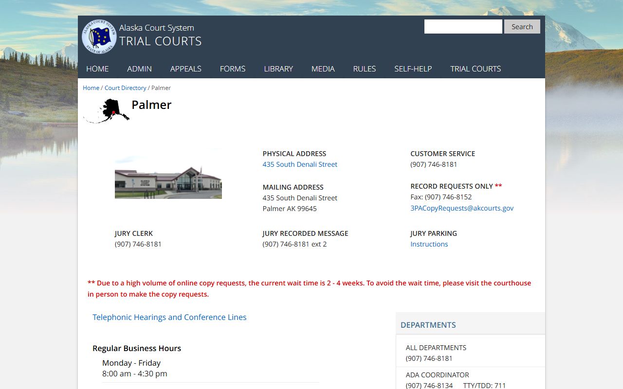 Meadow Lakes bankruptcy records Palmer Court state court
