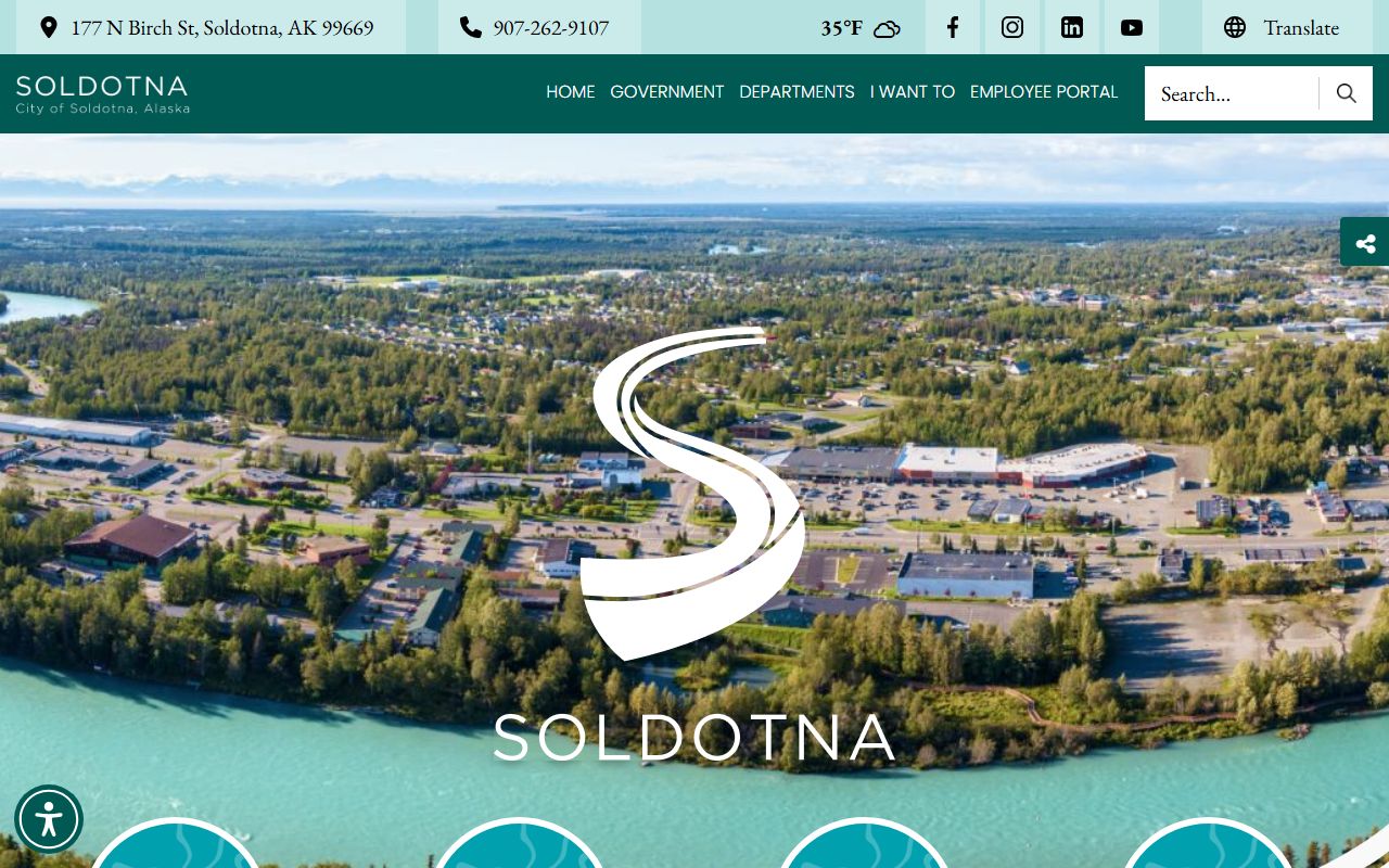 City of Soldotna official website for local government and Soldotna bankruptcy records resources