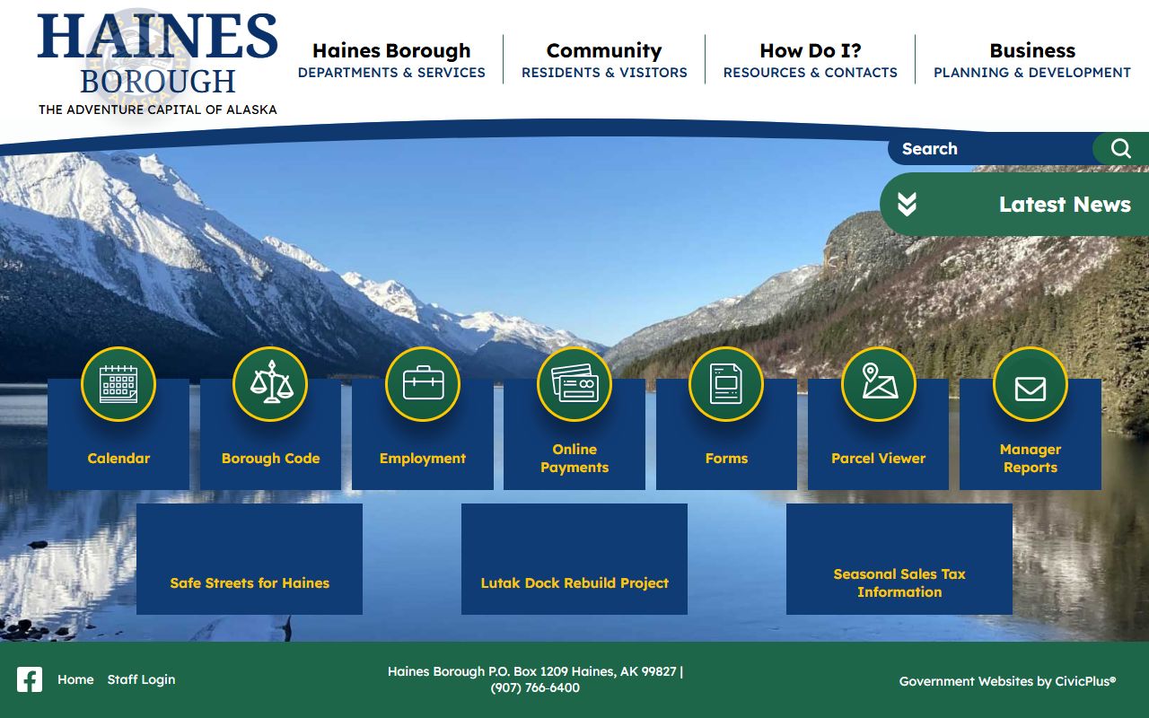 Haines Borough administration office bankruptcy records