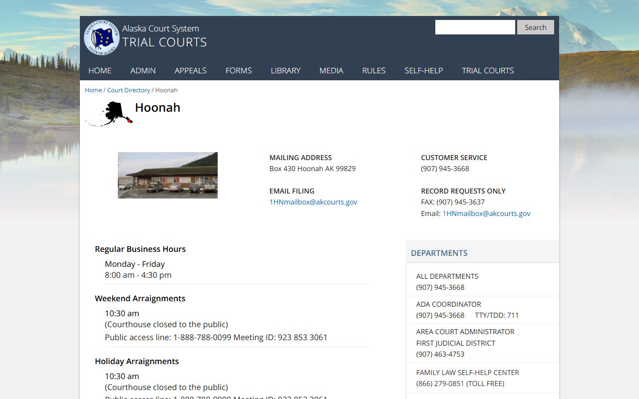 Hoonah Court Hoonah-Angoon Census Area bankruptcy records context