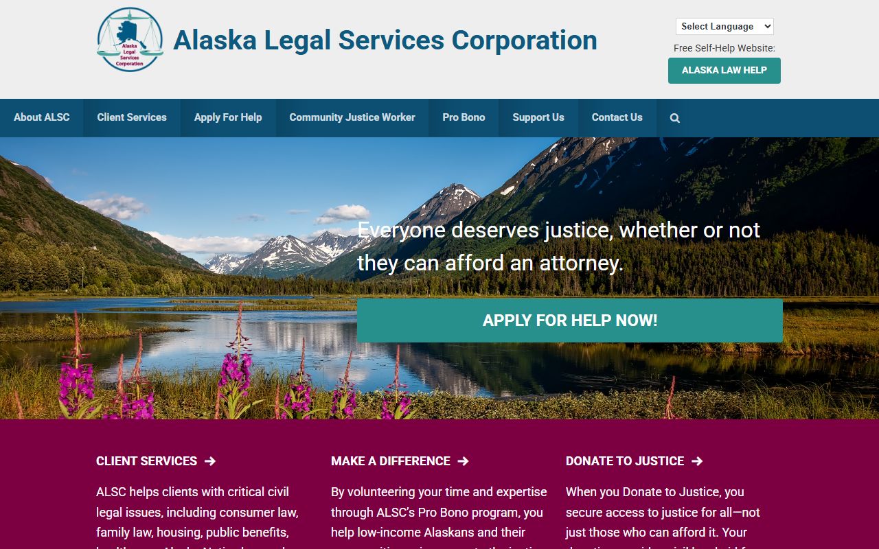 Alaska Legal Services Corporation help with bankruptcy records
