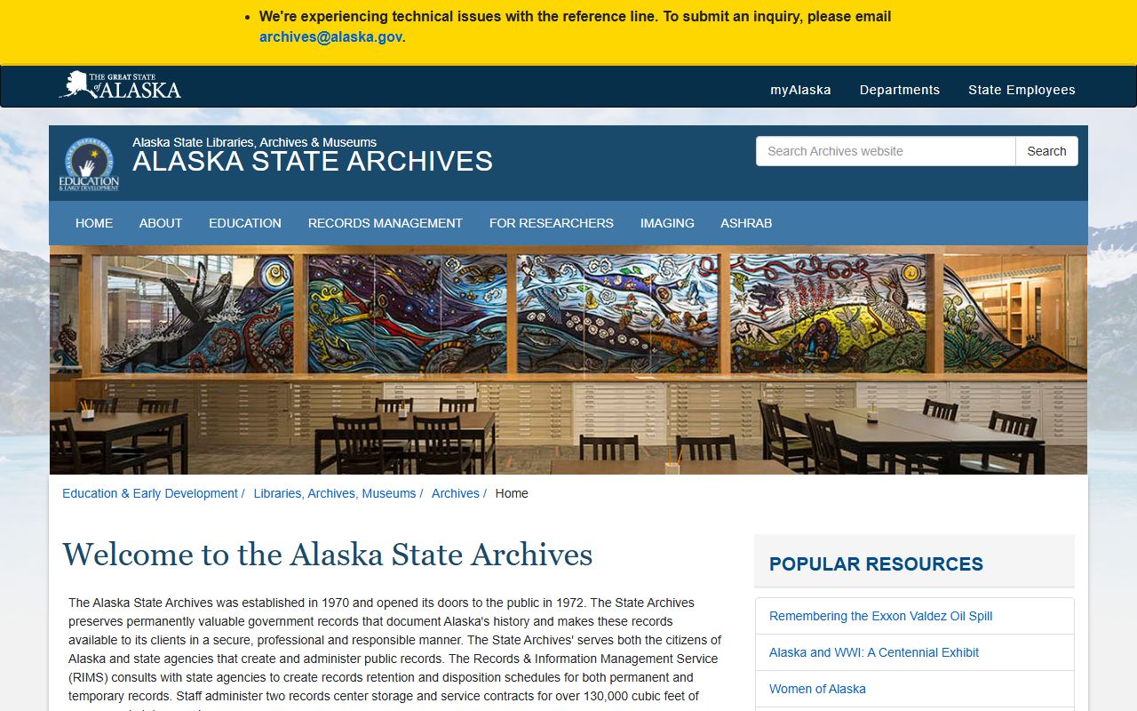 Alaska State Archives for related bankruptcy records research