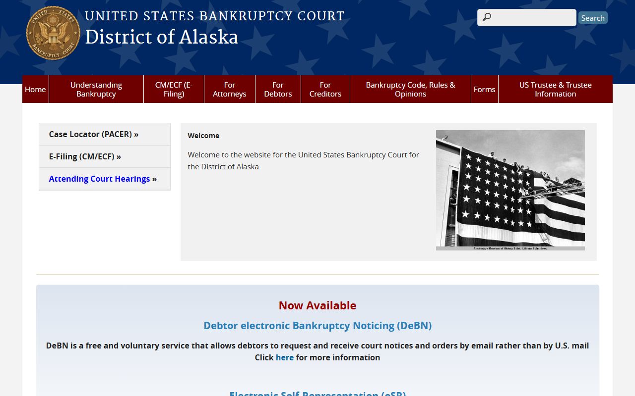 Alaska bankruptcy records U.S. Bankruptcy Court District of Alaska